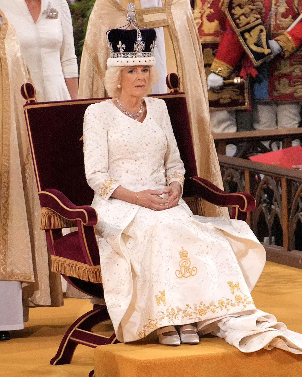 Dog Mom! See How Camilla’s Coronation Gown Honors Her and Charles’ Pups